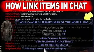 PoE 2 How to Link an Item in Chat Path of Exile 2 Guide