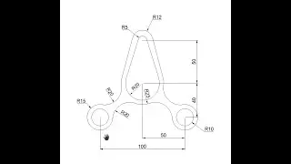 Autocad Drawing Excercise - 8 in Hindi /Autocad Tutorial/2d Drawing/Autocad Design