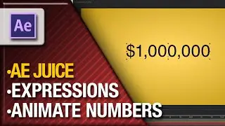 Animating numbers in Adobe After Effects using AE Juice plugins
