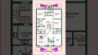 35'X51' WEST FACING (3BHK)