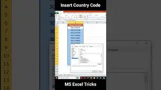 How to insert country code before phone number in MS Excel - Country code Formatting number 