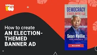 How to create an election-themed banner ad in BannerBoo