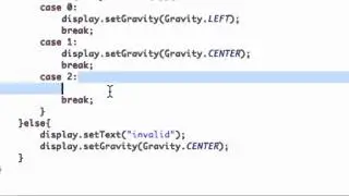 Android Developing Applications Tutorial   32   Switch and Case