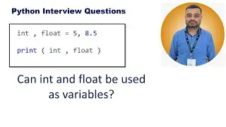 Python Interview Question - int as variable