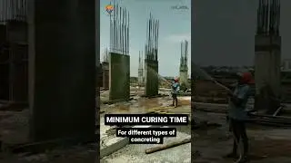 Minimum Curing Time For Different Types of Concrete Elements #concrete #shorts