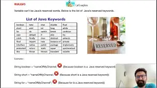 Variables in Java and rules to declare them