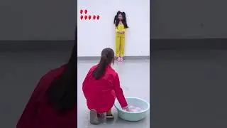 Drop Water Balloons Challenge #Shorts