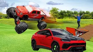 СМОЖЕТ ЛИ БЫСТРАЯ МАШИНКА ПЕРЕПРЫГНУТЬ НАСТОЯЩУЮ МАШИНУ!?