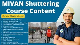 MIVAN Shuttering Course  l Zero to Mastery Level