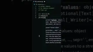 Python Program To Remove Element From Set Using Remove | Python Set | Tech Blooded | 