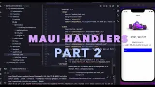 Maui Handlers with Rider & VS code Part 2
