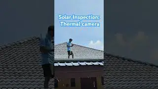 Solar Inspection: Thermal Camera #solarinverter #solar #solarthailand