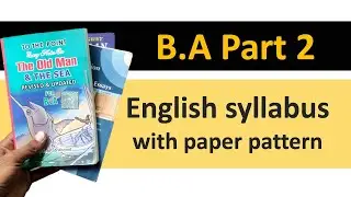 BA part 2 English syllabus and books names