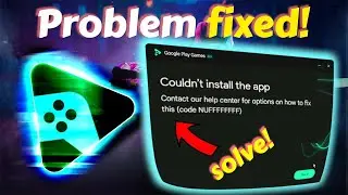 Haw to fix Google play games install error massage | code NUFFFFFFFF | bangla tutorial