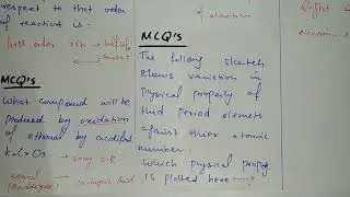 UHS MDCAT 2018 | Chemistry Tricks | Part - 01 | Past Papers