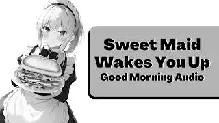 Cute Maid Wakes You Up [ASMR Roleplay] Good Morning Audio Series [Alarm][Music]