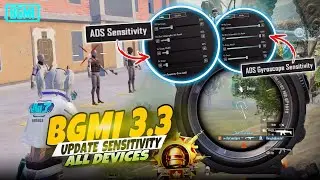 BGMI 3.3 Update ADS + Ads Gyroscope sensitivity settings ✅ | Bgmi 3.3 update sensitivity