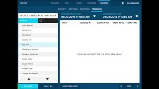 Duet POS System - Time Clock