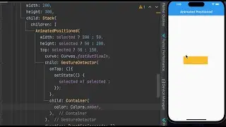 AnimatedPositioned widget in flutter
