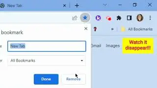 Remove the All and Other Bookmarks Folder