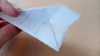 Самолёт оригами крутящийся