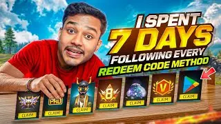 I SPENT 7 DAYS FOLLOWING EVERY FREE REDEEM CODE METHOD 🤑💸