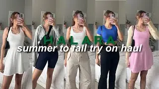 HALARA SUMMER TO FALL TRY ON CLOTHING HAUL | casual + comfy outfit ideas