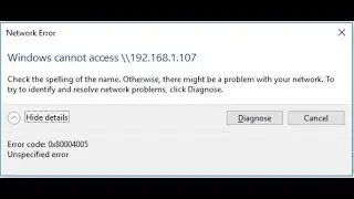 How to FIX Network Error Windows cannot access in Windows 10/8.1/7 | (Very Important!)