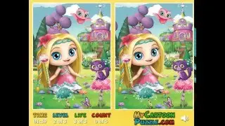 Мультик игра Литтл Чармерс: Пять отличий (Little Charmers Find 5 Diff)