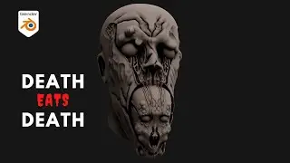 Death Eats Death: A Blender Timelapse of Undead Devouring the Dead