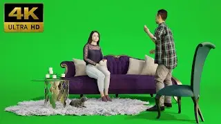 016 - Green Screen | Chroma Key | Character Group | 4K