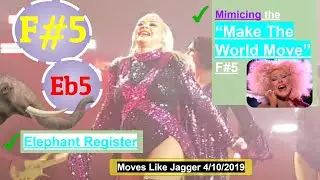 Christina Aguilera - Legendary F#5 Runs Returned !! - Moves Like Jagger (4/10/2019 Xperience)