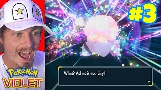 MY 1ST POKEMON EVOLUTION!! | Pokemon Violet | Ep. 03