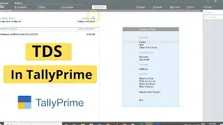 Complete TDS in Tally Prime |  Configuration + TDS entries