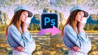 How To BLUR Background In Photoshop | BLUR Background Like DSLR Easy And Fast Way | Subtitle)