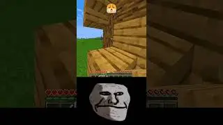 troll face minecraft #minecraft #shorts #herobrine