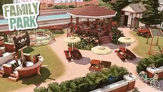building a BASE GAME ONLY family park! 🧸 the sims 4 speed build || renovating base game