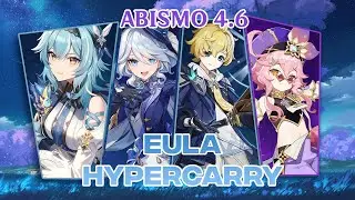 Abismo 12 da 4.6 - Eula Hypercarry - Lado 1 | Genshin Impact Spiral Abyss Gameplay
