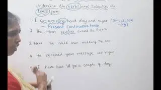T.N. 10th English  - Identify the Tense |