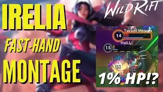Irelia Wild Rift FAST HAND MONTAGE!? 😱
