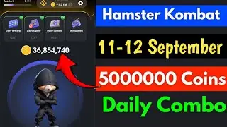 12 September Hamster Kombat daily Combo Cards Today || 5M coins