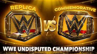 WWE Undisputed Championship Replica vs Commemorative Belt
