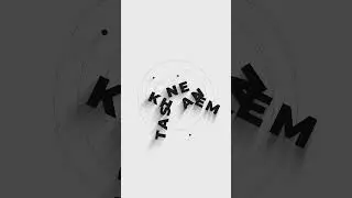 Minimal Circle Motion Graphics Text Animation in After Effects | Tasneem Khan | Nomad Vikas