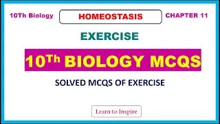 Homeostasis Exercise MCQS.
