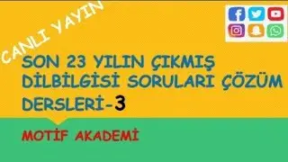 3-DİLBİLGİSİ ÇIKMIŞ SORU ÇÖZÜMLERİ-3 #tyt #ayt #aytedebiyat #tyttürkçe #kpss #tyt #kpsssoruçözümleri
