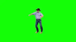 Green Screen Cowboy Dancing Meme