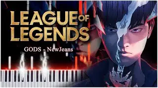 GODS - NewJeans (League of Legends) 【 PIANO TUTORIAL 】