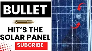 Bullet Impact on Solar Panel Replacement Needed After High Impact Test
