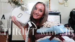 THRIFT WITH ME | $285 haul, vintage Levi's, unique Marc Jacob's find, fun sweaters & more
