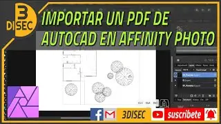 10 Affinity Photo: importar un pdf de AutoCAD en Affinity Photo